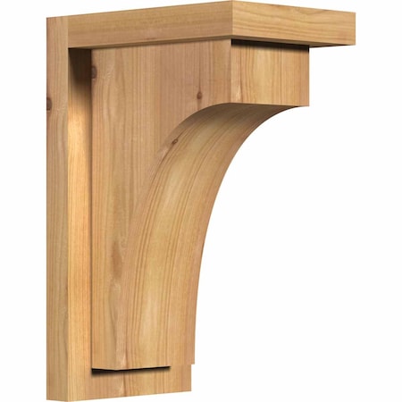 Ekena Millwork Huntington Smooth Corbel w/Backplate, Western Red Cedar, 5 1/2"W x 8"D x 12"H COR06X08X12HUN01SWR